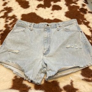 Wrangler jean shorts.